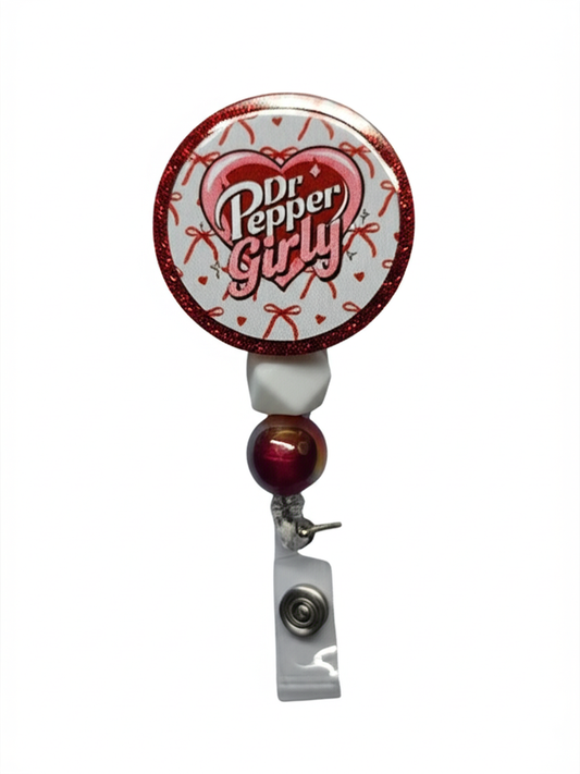 Dr Pepper Girly Badge Reel